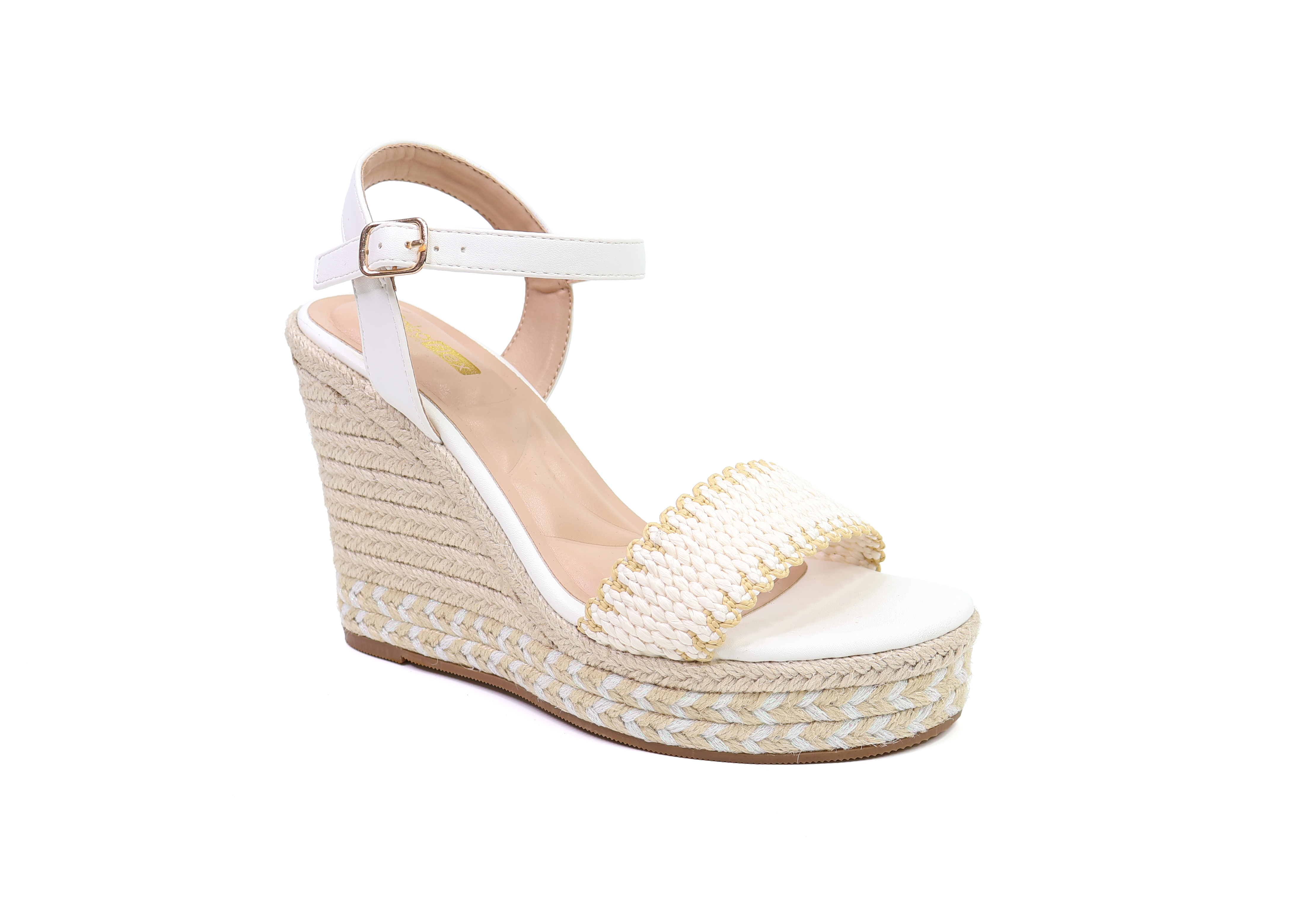 WEDGE HEEL SANDALS MADE OF TEXTILE